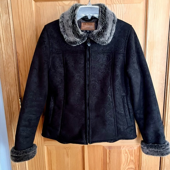 Outback Trading Company LTD Original Bush Outfiitters Women’s Tooled Jacket Fur - Picture 1 of 17